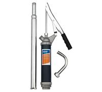 Draper Lever Action Barrel Pump With Zinc Plated Curved Discharge Spout 19.5mm