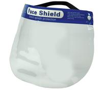 Draper Lightweight Disposable Face Shield Foam Headband & Soft Elastic Strap x4