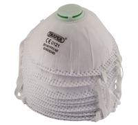 Draper Lightweight FFP2 NR Moulded Safety Masks Adjustable Nose Clip 10-Pack