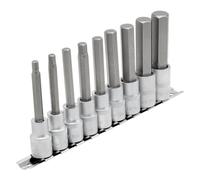 Draper Long Metric Hex Socket Bit Set 1/2" Sq Dr 100mm 9 Piece H6 to H19 16308
