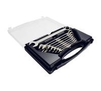 Draper Long Metric Stainless Steel Combination Spanner Set (8 Piece) 44019