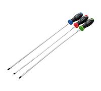 Draper 3pc Long Reach Screwdriver Set 13429 – Soft Grip, Magnetic Tips, CRV Blades