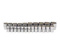 Draper Loose Metric Socket Set 1/2" Bi Hex Polished Chrome 23 Piece 34561