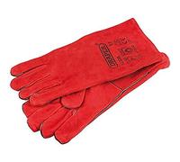 Draper LWG/B Leather Welders Gauntlets, Red
