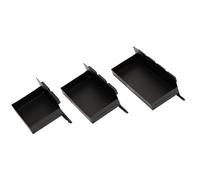 Draper Magnetic Tool Tray Set 3 Piece Powder Coated Steel 11755