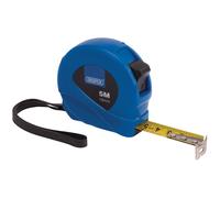 Draper Measuring Tape 5m 16ft x 19mm Blue Locking button & belt clip 75881