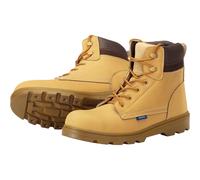 Draper 85971 Nubuck Style Safety Boots Size 12 S1 P SRC, Yellow