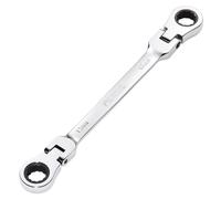Draper Metric 12 x 13mm Flexible Head Double Ring Ratchet Spanner Chrome 27746