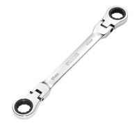 Draper Metric 18 x 19mm Flexible Head Double Ring Ratchet Spanner Chrome 27759