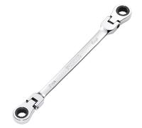 Draper Metric 8 x 9mm Flexible Head Double Ring Ratchet Spanner Chrome 27744
