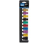 Draper Expert 10 Piece 1/2" Drive Coloured Hex Socket Set Metric 1/2"