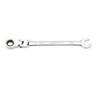Metric Combination Spanner with Flexible Head and Double Ratcheting Features (9mm)