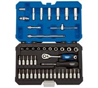 Draper Metric Hexagon Socket Set 1/4"D 44 Piece Deep & Standard Length 16446