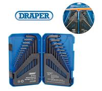 DRAPER Metric/Imperial Combined Long Pattern Hexagon Key Set (30 Piece) [33894]