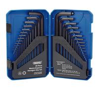 DRAPER Metric/Imperial Combined Long Pattern Hexagon Key Set (30 Piece) [33894]