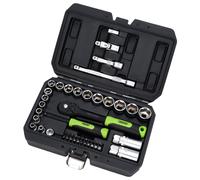 Draper Metric Socket and Bit Set 1/4" 3/8"D 48 pc Quick Release Ratchet 24235