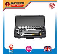 Draper Metric Socket Set, 1-2" Sq. Dr. (19 Piece) 15356