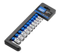 Draper Metric Socket Set 1/4"D 10 Piece 6 Point Standard Length 50067