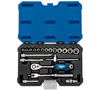 Draper Metric Socket Set 1/4"D Hexagon 20 Piece Standard Length 16442