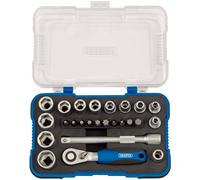 Draper Metric Socket Set, 1/4" Sq. Dr. (25 Piece)