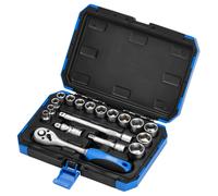 Draper Metric Socket Set 3/8"D 18 Piece Hexagon Standard Length 16359