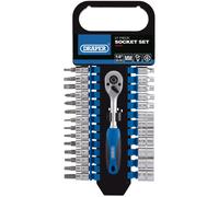 Draper Metric Socket Set Chrome Vanadium Steel 1/4" Square Drive 27 Pieces