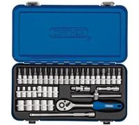 Draper Metric Socket Set in Metal Case, 1/4" Sq. Dr. (38 Piece)