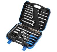Draper Metric Tool Kit 1/4" 3/8" & 1/2"D Sockets Ex Bars Spanners 75 Piece16364