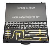 Draper Metric, Whitworth And Imperial Socket Set, 1/2" Sq. Dr. (58 Piece) 15372