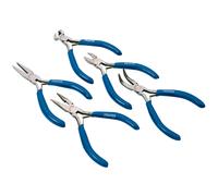 Draper Mini Plier Set 5 Piece Carbon Steel Textured Grips Captive Springs 33057