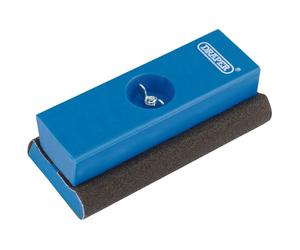 Draper Mini Sanding Block | Shaped Handy Tool | Wall Sander | Wood, Grit and Plaster Shaping Tools | 120G Silicon Carbide Abrasive Paper | 17163