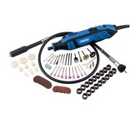 Draper 58300 180W Rotary Multi Tool Kit (111 Piece), Blue, Black