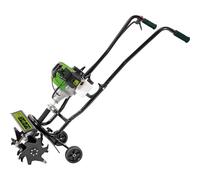 Draper 42.7cc Petrol Tiller and Cultivator | 1.2kW 2 Stroke 3HP Engine Rotavator | 4 Blades Rotation Speed 220 rpm | Tilling Width 320 mm | Tilling Depth 150mm | 32329
