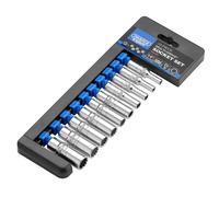 Draper Multi-Drive Metric Deep Socket Set 1/4"D 10 Piece Contents 4-13mm 50048