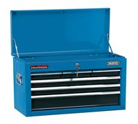 Draper Narrow Tool Chest 6 Drawer 24" Blue Size 600 x 255 x 345mm 51690