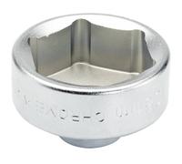Draper 13449 Expert Oil Filter Cap Socket, 3/8" Square Drive, 36mm, Silver