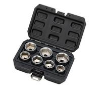 Draper Oil Filter Socket Set, 3/8" Sq. Dr. (7 Piece)