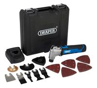 Draper 19392 12V Oscillating Multi-Tool (33 Piece), 1 x Battery, 1.5Ah, 1 x Fast Charger