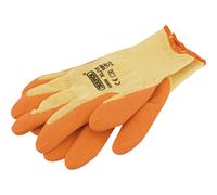 Draper 82602 Heavy Duty Latex Coated Work Gloves Extra Large Orange per pair
