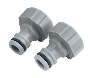 Draper Outdoor Tap Connectors, 3/4" (Pack Of 2) 25906