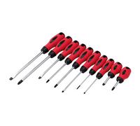 Draper Ozzo Magnetic Screwdriver Set,10 Piece With Phillips & Flat Head, Chrome Vanadium Steel, Soft Grip Handles