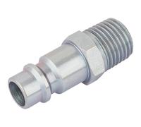 Draper PCL Euro Male Nut Air Line Coupling Adaptor BSP Male Thread 1/4" BSP