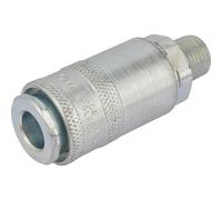 Draper PCL Airflow Air Line Coupling BSPT Male Thread 1/4" BSPT Pack of 1