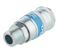 Draper PCL Airflow Air Line Coupling BSPT Male Thread 3/8" BSPT Pack of 1