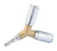 Draper Pcl Twin Standard Coupling, 2 X Male Couplings, 1 X Tailpiece 25855