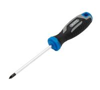 Draper Phillips Screwdriver PH1 x 100mm 13360 – Soft Grip, Magnetic Tip, CRV Blade – Pack 1