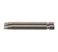 Draper Plain Slot Screwdriver Insert Bit 6.5mm 1/4" Hex 75mm Long 2 Pieces Grey