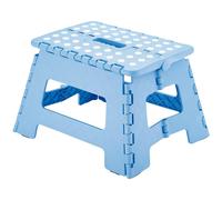 Draper 19258 Plastic Anti Slip Folding Step Stool, Blue
