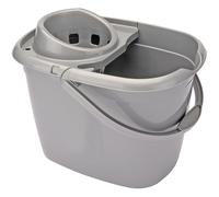 Draper Plastic Mop Cleaning Bucket With Side Pouring Spout & Mop Wringer 12L