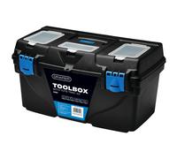 Draper Plastic Toolbox with Tote Tray 22" Integrated Handle & Lockable 24201